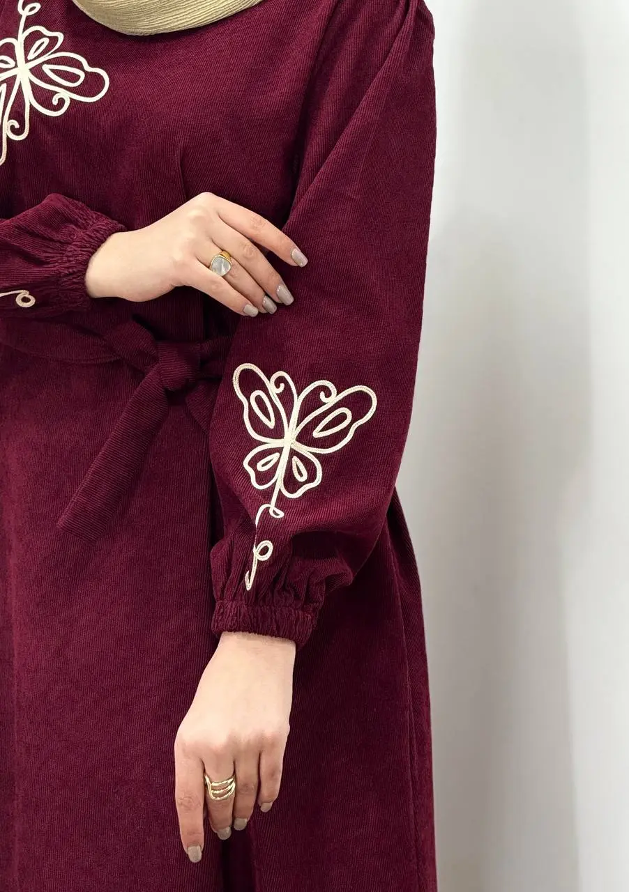 پیراهن مانتویی گلدوزی یامین 2